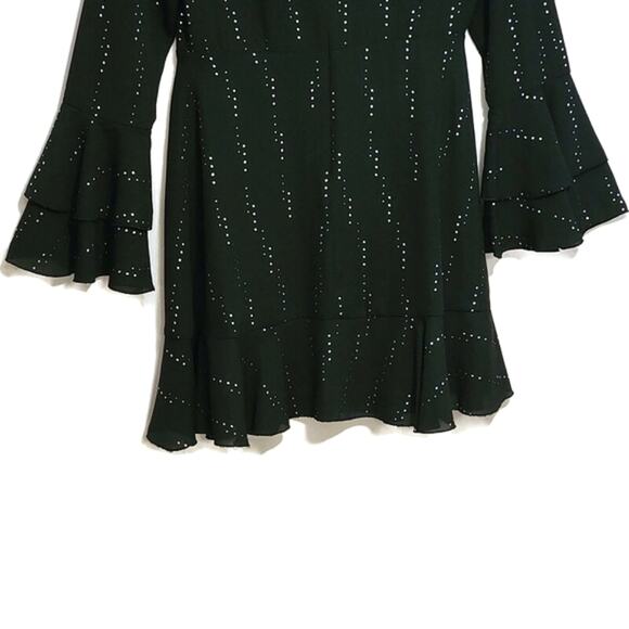 Who What Wear Black Midi Dress Crew Neck Bell Sleeve A Line Workwear Party S - Picture 13 of 16